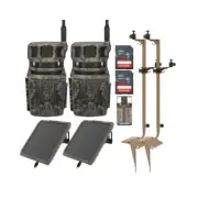 Stealth Cam Revolver 36MP Cellular Trail Camera 2 Pack with Card Reader Bundle