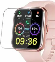 Puccy 3 Pack Screen Protector, compatible with Fitpolo ID208 PLUS 1.8"" smart watch smartwatch TPU Film Guard （ Not Tempered Glass Protectors）, Transparent