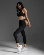 Form Stash Hi-Rise Compression 7/8 Tights with Pockets, 2XU, XS, Black/Black, Female