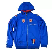 Ed Hardy Zip Hoodie Jacket Rare Vintage Y2K Blue Red Reversible Size - L