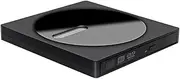 Lockmaner 1 PCS USB 3.0 Type C External CD DVD RW Optical Drive Black DVD Burner Drive for Laptop External CD DVD Player