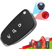 32GB Car Key Spy Camera ,Hidden Camera with IR Night Vision Motion Detection, Spy Camera Hidden Camera with HD 1080P , Image 2560X1920, Nanny cam, Surveillance & Security Cameras for Dating