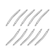 20mm Curved Spring Bar Pins 1.8mm Dia Stainless Steel Watch Band Link Pin 20pcs