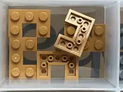 LEGO Parts - Medium Nougat Plate 2 x 3 with 1 x 1 Cutout - No 73831 - QTY 5