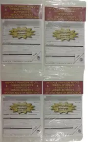 Lot of 4 JJ Keller 19MP Medical Exam Report, Certificate & Registry-Rev 3/16