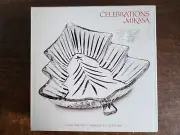 MIKASA CELEBRATIONS CRYSTAL TREE DISH 6 IN NEW WITH BOX CHRISTMAS NIGTH COLLECT.