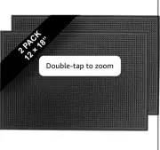 NEW Set of 4 Rubber Bar Mats Countertop 18" x 12" Bar Bartending Service
