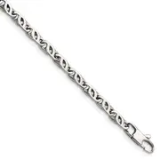 Stainless Steel Chisel Polished 7.5 Inch Fancy Link Bracelet