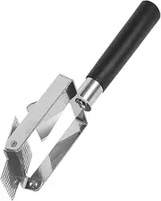 Kisangel Stainless Steel Honey Comb Uncapping Fork Beekeeping Tool with Needle Thick Handle for Efficient Honey Extraction and Scraping Stylish Hive Fork for Beekeepers