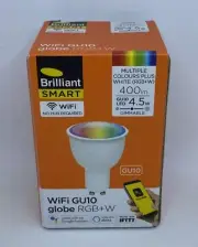 Brilliant Smart Wifi GU10 Globe RGW+W 400im 4.5w