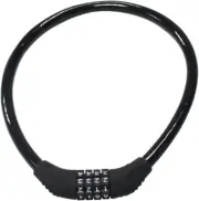 Security Bike Lock 4 Digit Combination Cable Lock for Bicycle, 2 Feet x 1/2 Inch
