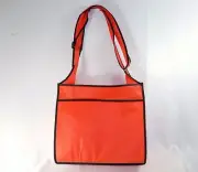 Red Fabric Reusable Tote ~ 15"x14", Shopping, Crafts, Gym, Beach, Spa ~ #BG-113