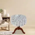 Round White Lace Tablecloth Table Protector for Dining Room Wedding Banquet