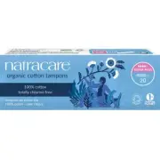 NATRACARE Tampons (Non-Applicator) Super Plus 20