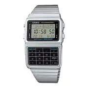 Casio Unisex Calculator Data Bank Digital Watch Silver DBC611-1D