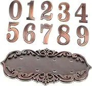 Homoyoyo 1 Set Retro House Sign Removable Door Number Hanging Large Decorative House Address Sign Plaque Please Home Decor Welcome K Plaques Retro Decor Creative Design Acrylic Plastic
