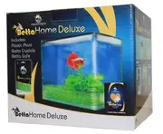 Fighting Fish Glass 2.4 Litre Deluxe Betta Home by Aquatopia