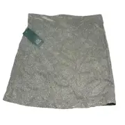 New Wild Fable Womens Medium Silver Metallic Sparkly Skirt Short Stretchy