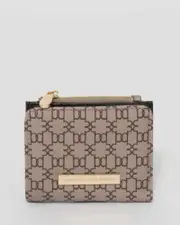 Taupe Monogram Han Mini Wallet