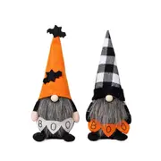 2Pcs Halloween Decoration Props Rudolph Faceless Doll Window Decoration