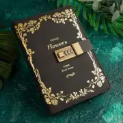 Leather Journal Lock Diary Leather Locking Journal Writing Notebook Vintage Gift