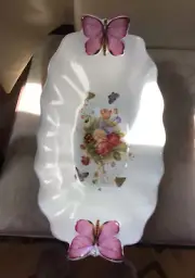 Beautiful Porcelain Butterfly Bowl