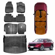 Boot Liner Back Seat Protector Floor Mats for Honda CR-V 5-Seat CRV 2023-2025 Carpet Cargo Trunk Mat Luggage Tray