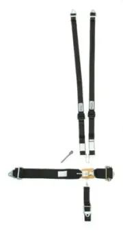 5-Pt Harness HANS Alum. LL Ratchet Adj Black HOOKER HARNESS 51110