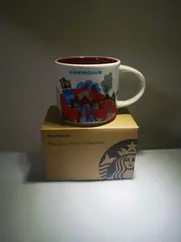 在飛比找Yahoo!奇摩拍賣優惠-英國 星巴克 yah 伯明翰 城市杯 馬克杯 咖啡杯