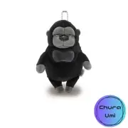 Morisaka Global Mochigori Mini 7 x 5 x 14cm Gorilla Plush Toy Healing Soft to