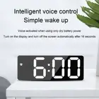 Stylish Mirror Design Digital Clock LED Display for Bedroom or Office Decors