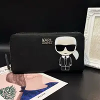 在飛比找PopChill優惠-[二手] KARL LAGERFELD 黑色 防刮皮 老佛爺