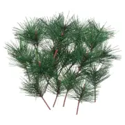 Artificial Green Pine Needles, 48 Pack Branches Twigs Stems Pick, Style 1