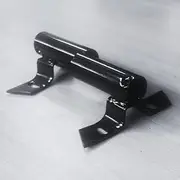 Directly2U Solid Wheelbarrow Axle Heavy Duty Spare Parts Garden Tool Centre Size 25.4mm of Bracket Kit -Black, Tire Axle Shaft with 2 Piece Brackets for Replacement Two Wheel Conversion Kit