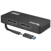 4K DisplayPort and HDMI Dual Monitor Adapter for USB 3.0 and USB-C, Compatibl...