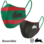 South Sydney Rabbitohs NRL Kids Child Size Reversible Washable Face Mask