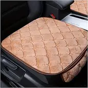 Pet Car Seat Covers with Pet Hair Remover, Car Seat Cushion Warm Seat Cushion Pad for Dogs(One-Piece Beige)