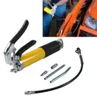 Professional Pistol-Grip Grease Gun With Flex Hose Manual 7000PSI Heavy Duty
