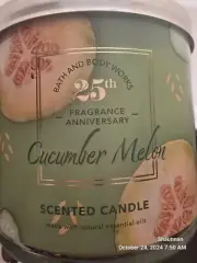 NEW! Bath & Body Works 3 Wick Candle 14.5 oz NWT (CUCUMBER MELON)LE