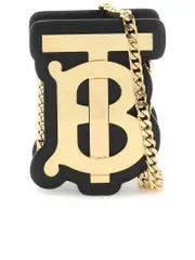 Burberry Mini Crossbody Bag with Gold-Tone Metal TB Monogram