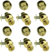 6 Sets of Economic Knobs and Deadbolt(T160T33), Kwikset Keyway