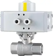 304 Stainless Steel Pneumatic Two-Piece Ball Valve with Small Diameter, High Pressure Cut-Off DN15-DN40 (DN15