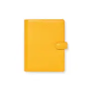 Filofax Finsbury Pocket Organiser Notepad Planner Stationery Leather Yellow