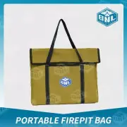 Portable Firepit Bag 400GSM Ripstop Canvas Heavy-Duty Handles BBQ plate