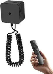 TV Remote Holder,Remote Control Holder Wall Mount Anti-Loss | Safely Secure, Magnetic Organizer with Retractable String for Bedroom