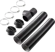 Diesel Heater Duct Vent 60mm Diesel Air Parking Heater Pipe Ducting Warm Air Vent Outlet Kits T Shaped Hose Extendable Parking Vent Hose