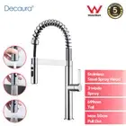 Decaura Kitchen Mixer Tap Pull-out 3-Mode Sprayer High-arc Sink Faucet Chrome