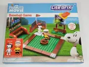 LITE BRIX THE PEANUTS MOVIE BASEBALL GAME CHARLIE BROWN SNOOPY FIGS MISB 2015