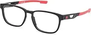 [adidas] Glasses Frame (Model Sp5077) for Unisex, Drops, Matte Black, Made of Plastic, Size: 54 (M)