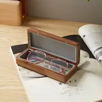 在飛比找蝦皮商城精選優惠-眼鏡盒 實木眼鏡盒 眼鏡收納 防壓 便攜 男女學生眼鏡盒 近